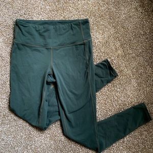 Athleta Deep Green Workout Leggings
